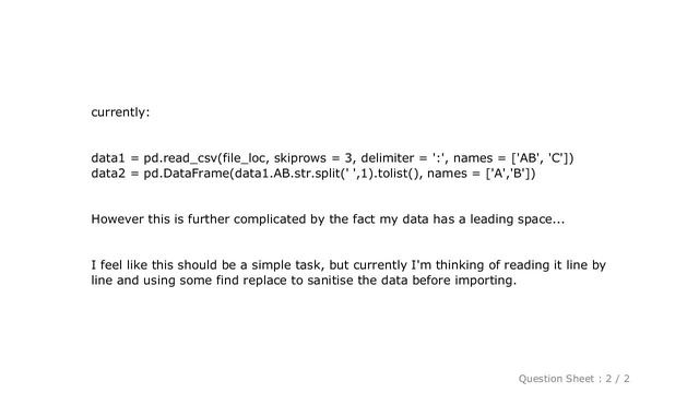 Pandas : import text to pandas with multiple delimiters смотреть онлайн