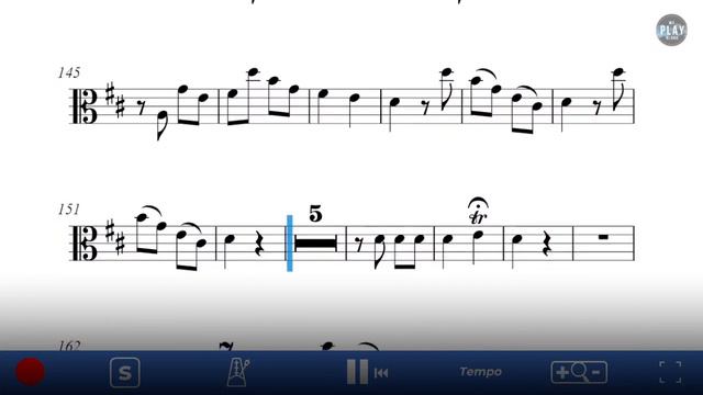 Trombone Play-Along: Alto Trombone Concerto, I. Allegro by Leopold Mozart. смотреть онлайн