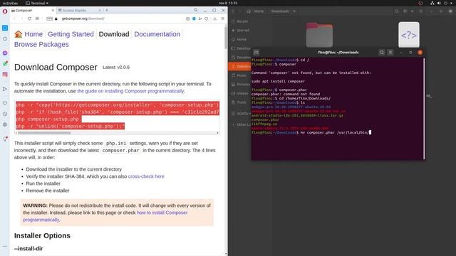 Instalar composer 2.0.x en gnu/linux de forma sencilla смотреть онлайн