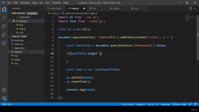 JavaScript Full Stack Developer COURSE: Create 3 Constructor Functions, Show Task and Reset Form 3 смотреть онлайн