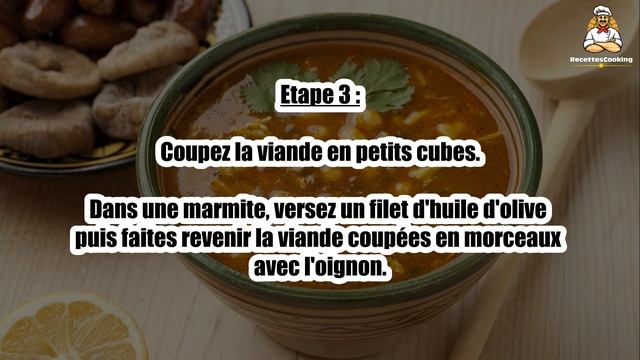 Recette : Harira ( Soupe Marocaine )