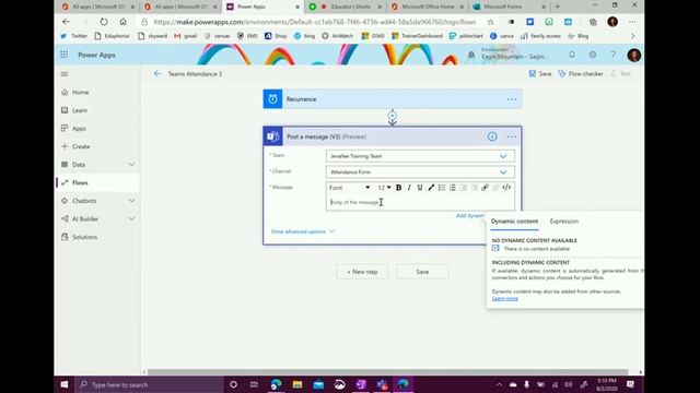 How to Create a Microsoft Flow to Take Attendance with Forms, & Teams смотреть онлайн