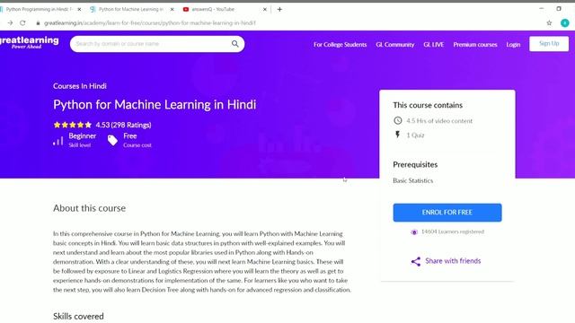 Free Python Courses with Certificate | Free Python Course in Hindi смотреть онлайн