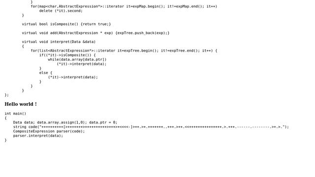 Code Review: Brainfuck interpreter using interpreter and composite patterns смотреть онлайн