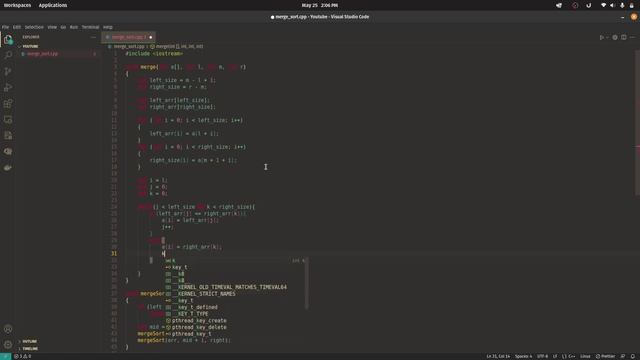 merge sort смотреть онлайн