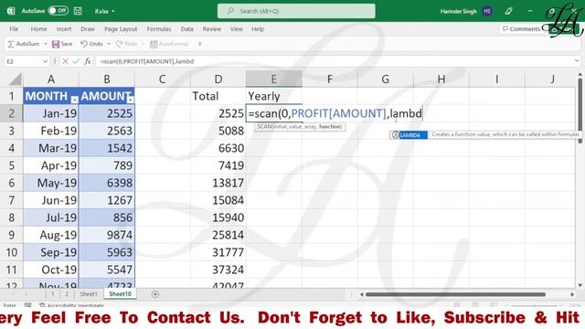SCAN Function in Excel | How to use SCAN Function | Excel LAMBDA Helper Functions | SCAN FUNCTION смотреть онлайн