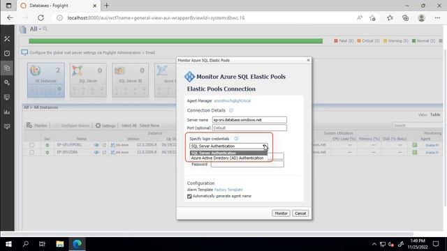 Foglight - How to create an Azure SQL Elastic Pool agent смотреть онлайн