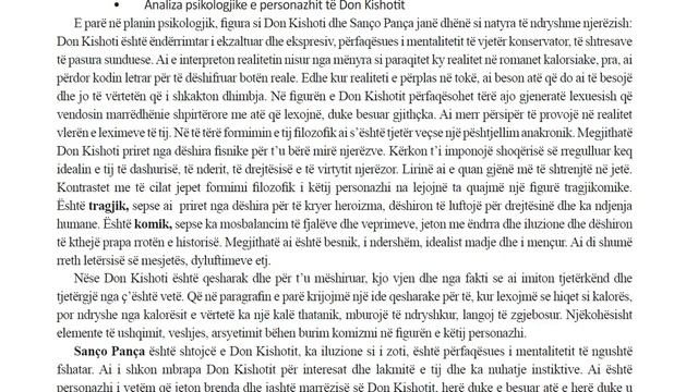 Letersia 10 Filara Mesimi 9 2 Analizë Don Kishoti i Mançes смотреть онлайн