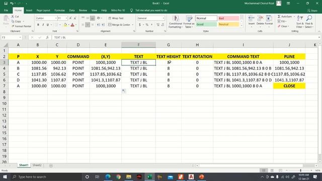 Menggambar Poligon dari Data Excel ke AutoCad (Import Polygon Coordinat From Excel To Autocad) смотреть онлайн