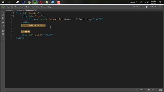Responsive E Learning WebSite Development In PHP With PDO Part 4 Creating Admin Header Section смотреть онлайн