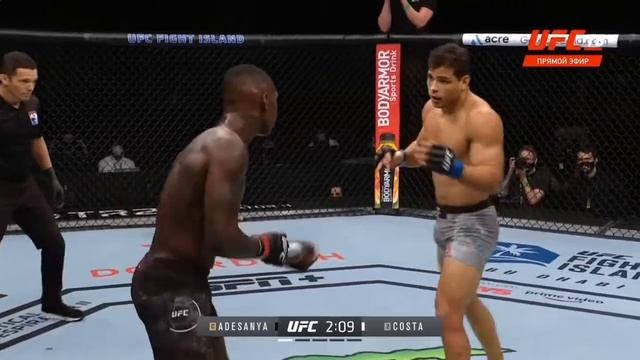 Полный Бой: Исраэль Адесанья Vs Пауло Коста! FULL FIGHT: ISRAEL ADESANYA Vs PAULO COSTA!