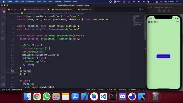 Componentização de Modalize - React-Native смотреть онлайн