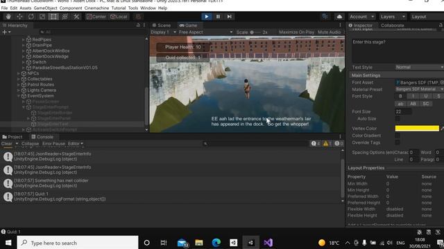 Task051 Sending indexed Json Data to TextMesh Pro component смотреть онлайн