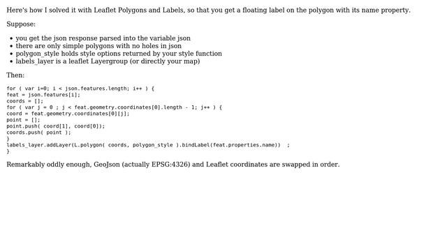 GIS: How to label GeoJSON polygons? (3 Solutions!!) смотреть онлайн