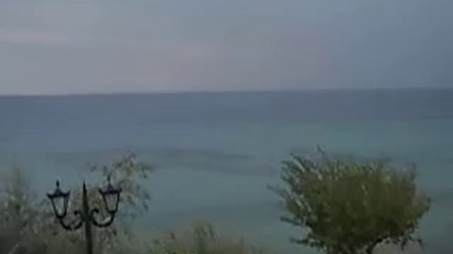 Nea Kallikratia Greece a stormy coast view смотреть онлайн