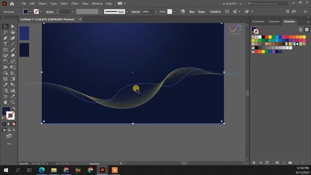 Colorful Abstract background | Adobe illustrator tutorial | Blend Tool смотреть онлайн