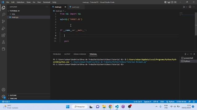 Tutorial Python SQLITE смотреть онлайн
