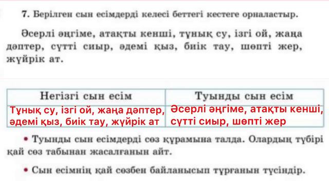 3-сынып Қазақ тілі 104-сабақ 5-8-жаттығу смотреть онлайн