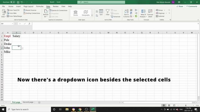 How To Create Drop-down Menu In Excel 2021 - Easy Step by Step смотреть онлайн