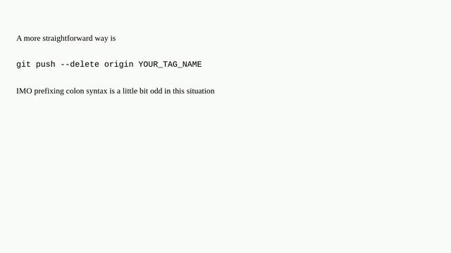How do I delete a remote tag? смотреть онлайн
