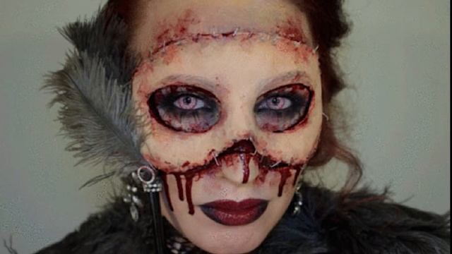 55 жутких идей макияжа для Хэллоуина смотреть онлайн