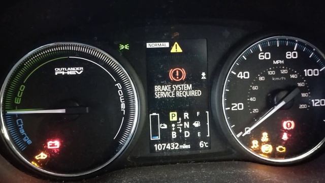 Mitsubishi Outlander PHEV ASC, Brake & EV System Service Required. Car Won't Start. SIMPLE Solution