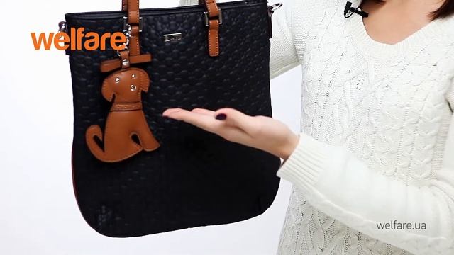 Сумка женская Welfare арт. 867411 BLK смотреть онлайн