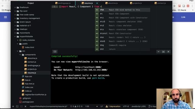 #1 Create React App Tutorial - Portfolio website with React Router v4 and Material design смотреть онлайн