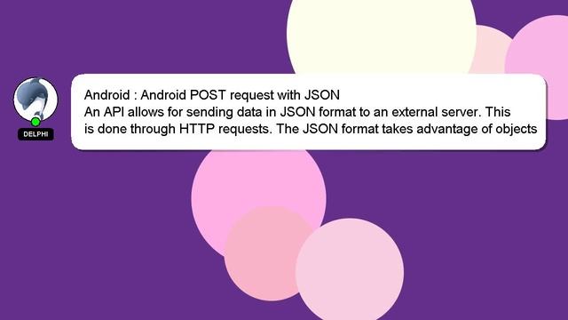 Android : Android POST request with JSON смотреть онлайн