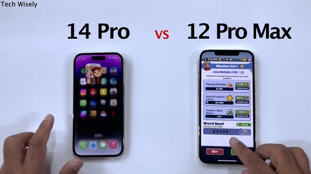 iPhone 14 Pro vs 12 Pro Max - SPEED TEST смотреть онлайн