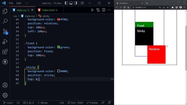 CSS Position Property Tutorial for Beginners | Absolute, Relative, Fixed, Sticky смотреть онлайн