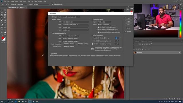 Photoshop setting workspace, keyboard shortcut and color setting II फोटोशोप की सेटिंग कैसे करें ?? смотреть онлайн