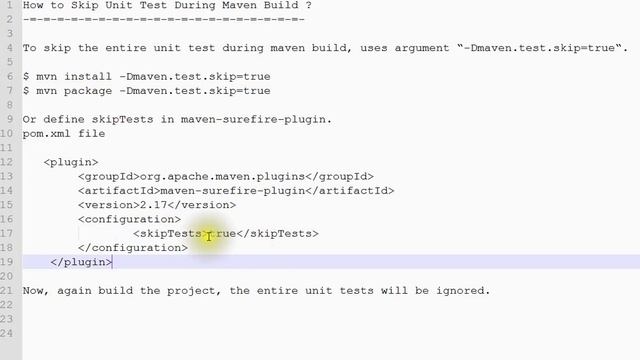 MAVEN BUILD HOW TO SKIP UNIT TESTS смотреть онлайн