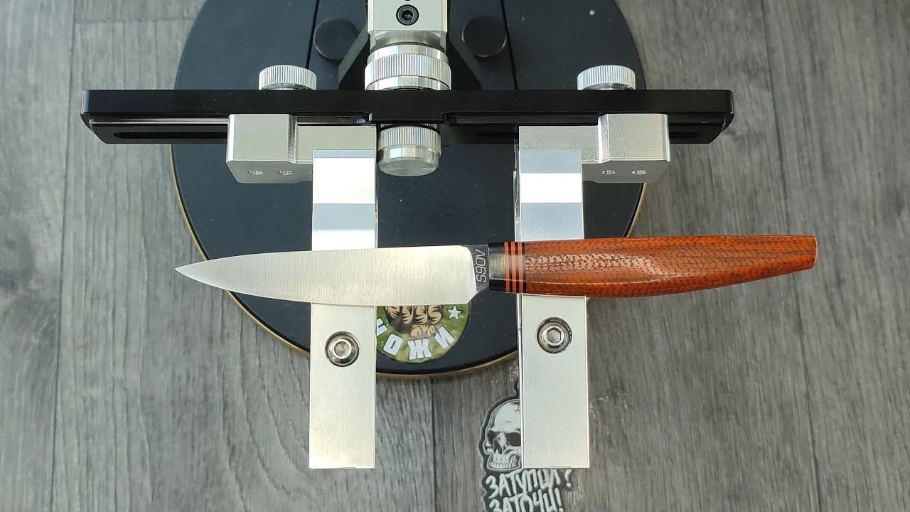 Заточка овощного ножа из стали S90V. ручная работа. TSPROF K03 Pro. смотреть онлайн