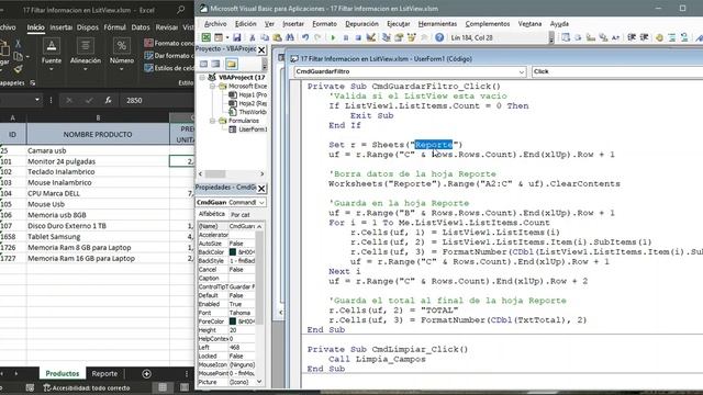 1️⃣7️⃣➖✅ FILTRAR INFORMACIÓN EN LISTVIEW▶️ EXCEL - VBA (VISUAL BASIC PARA APLICACIONES)? смотреть онлайн