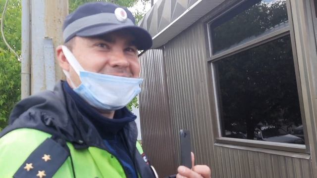 #2. Каменск-Шахтинский. Мониторинг работы поста ДПС. ИДПС решил развести на пешехода. Убрали конус смотреть онлайн