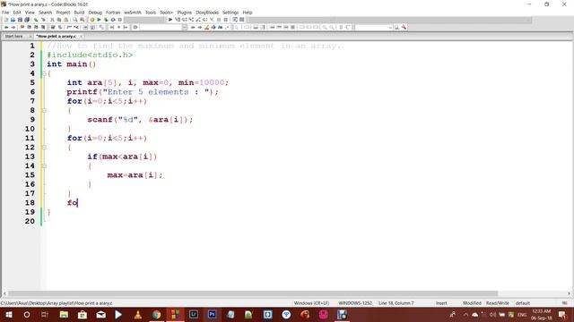 8 How to found Maximum & Minimum numbers in an array смотреть онлайн