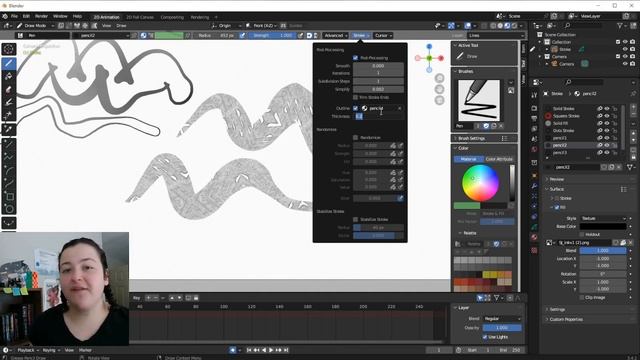 This new feature TRANSFORMED how I paint with grease pencil! Blender 3.4 STROKE OUTLINE смотреть онлайн
