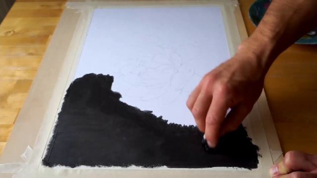 How to create dark background for your pencil drawing - no shine - fast and easy смотреть онлайн