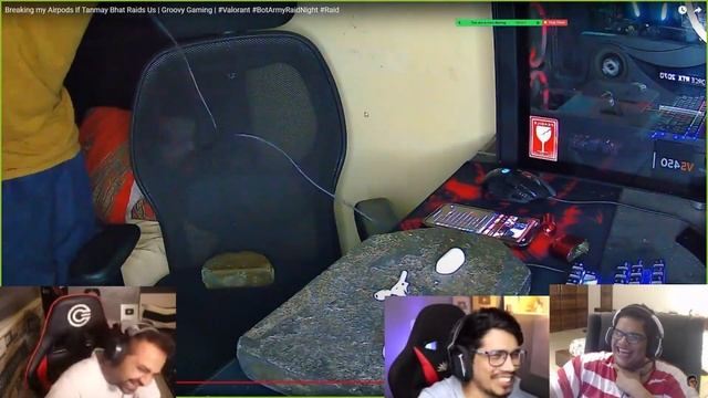 Breaking Airpods For @TanmayBhatYT @8bitBinks69 @GamerFleet Raid ! | Groovy Gaming #BotArmyRaidNigh смотреть онлайн