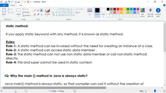static method in java || java in telugu смотреть онлайн