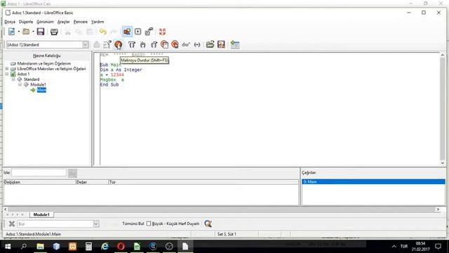 Libre Office Basic Makro çalıştır derle yolları смотреть онлайн