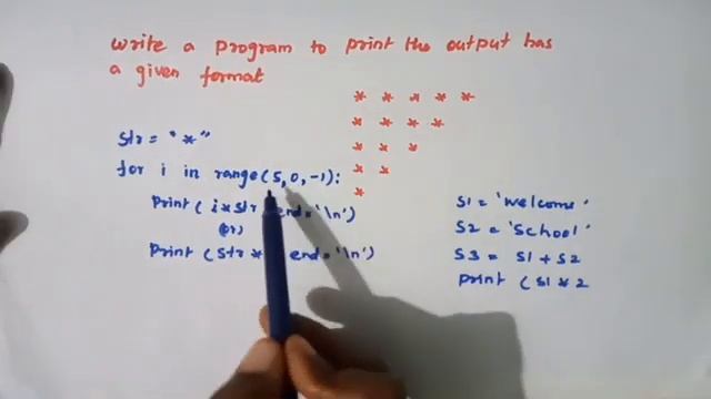 python program to print the output as a following format @EasyLearningComputer смотреть онлайн