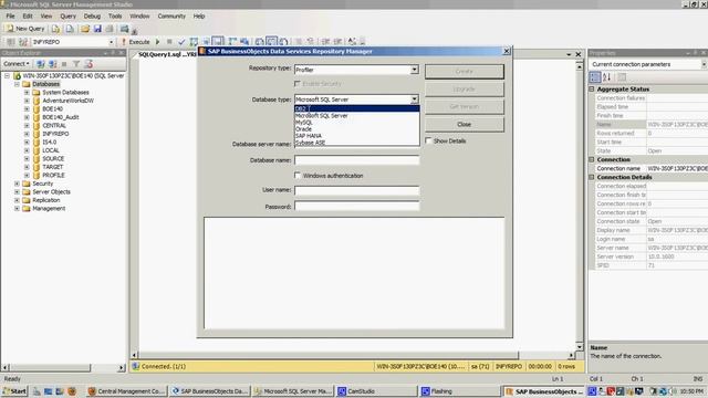 SAP BODS-Profile Repository Creation смотреть онлайн