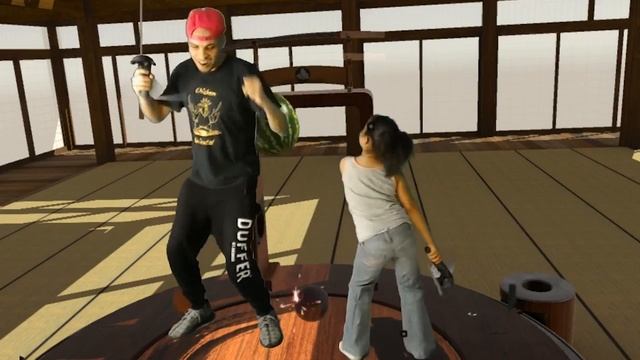 MIXED REALITY - ZenBlade/Fruit Ninja - HTC VIVE VR GAMEPLAY [Co-op Sisters] GTX 780m смотреть онлайн