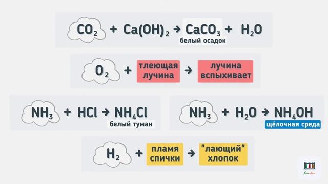 Газы: качественные реакции, запахи и цвета смотреть онлайн