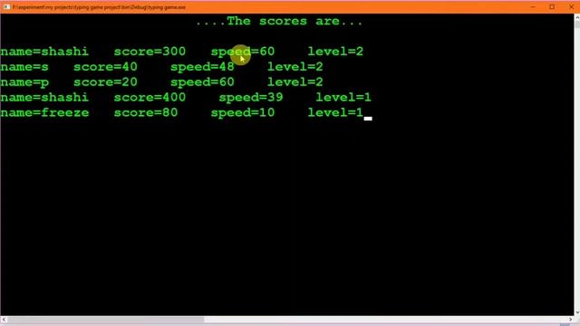 Typing game project in c language with source code смотреть онлайн