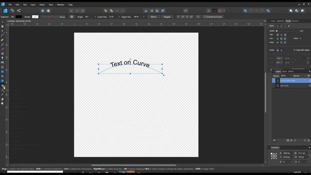 How to Create Text on a Curve - Affinity Designer смотреть онлайн
