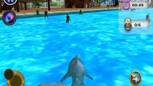 Hungry Attack Shark 3D iOS Gameplay смотреть онлайн