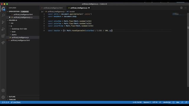 Speed Code: Artificial intelligence (AI) code together Bootstrap 4 and Brain js смотреть онлайн